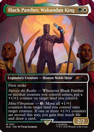 Black Panther, Wakandan King (Rainbow Foil) (SLD-1747) [Secret Lair Drop Series] Foil
