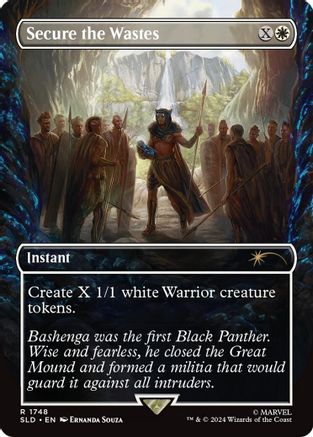Secure the Wastes (Rainbow Foil) (SLD-1748) [Secret Lair] Drop Series Foil MTG Single Wizards of the Coast