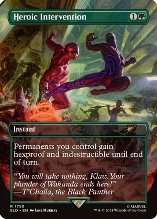 Heroic Intervention (Rainbow Foil) (SLD-1750) [Secret Lair Drop] Foil MTG Single Wizards of the Coast