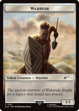 Warrior Token (Rainbow Foil) (SLD-1752) [Secret Lair] Drop Foil MTG Single Wizards of the Coast