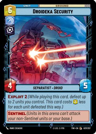 Droideka Security (037/257) [Twilight of the Republic] Foil Star Wars: Unlimited Single Disney