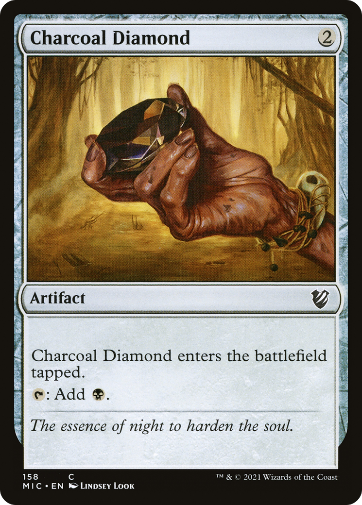 Charcoal Diamond (MIC-158) [Midnight Hunt Commander] MTG Single Wizards of the Coast