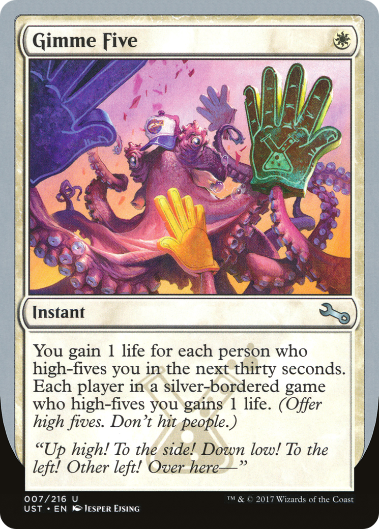 Gimme Five (UST-007) [Unstable] Foil MTG Single Wizards of the Coast