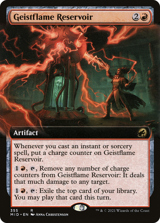 Geistflame Reservoir (MID-355) [Innistrad: Midnight Hunt] (Extended Art) Foil MTG Single Wizards of the Coast