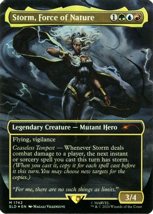 Storm, Force of Nature (Rainbow Foil) (SLD-1742) [Secret Lair Drop Series] Foil