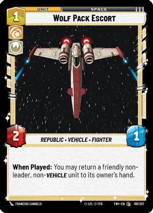 Wolf Pack Escort (191/257) [Twilight of the Republic] Star Wars: Unlimited Single Disney
