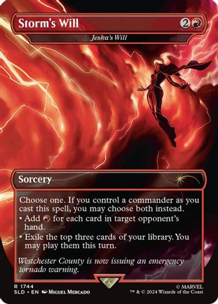 Storm's Will - Jeska's Will (Rainbow Foil) (SLD-1744) [Secret Lair] Drop Series Foil MTG Single Wizards of the Coast