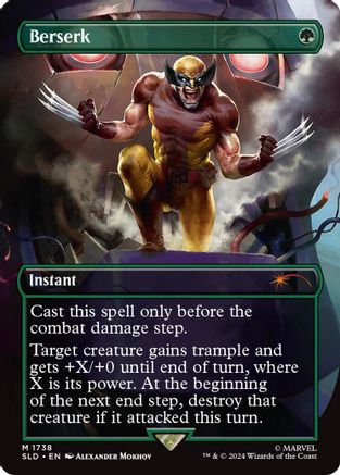 Berserk (1738) (Rainbow Foil) (SLD-1738) [Secret Lair Drop] Foil