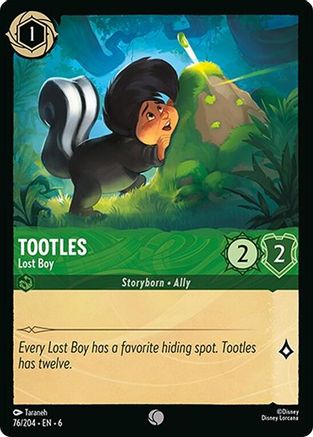 Tootles - Lost Boy (76/204) [Azurite Sea] Cold Foil Lorcana Single Disney
