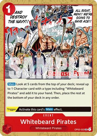 Whitebeard Pirates (ST15 - ST20 Release Event Pack) (OP02-022) [One Piece Promotion Cards] One Piece Single Bandai