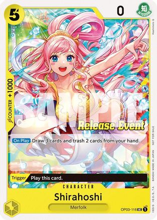Shirahoshi (ST15 - ST20 Release Event Pack) (OP03-116) [One Piece Promotion Cards] One Piece Single Bandai
