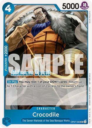 Crocodile (ST15 - ST20 Release Event Winner Pack) (OP07-040) [One Piece Promotion Cards] Foil One Piece Single Bandai