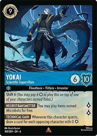 Yokai - Scientific Supervillain (160/204) [Azurite Sea] Lorcana Single Disney