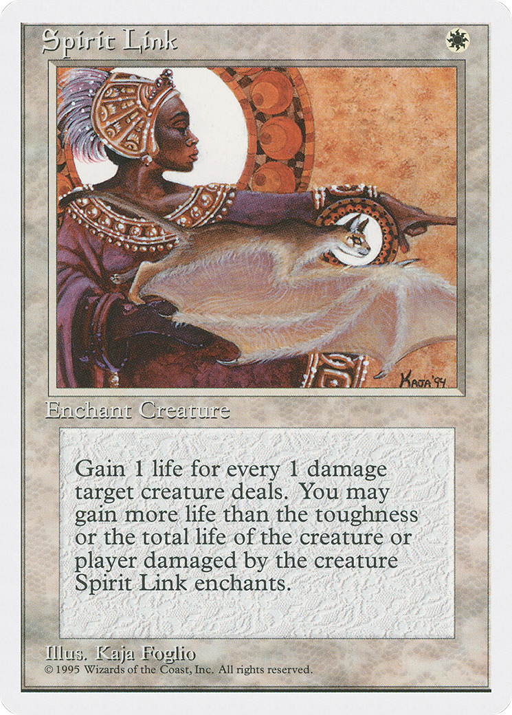 Spirit Link (4ED-051) [Fourth Edition] MTG Single Wizards of the Coast
