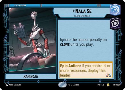 Nala Se - Clone Engineer (001/257) [Twilight of the Republic] Star Wars: Unlimited Single Disney