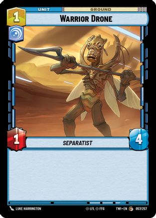 Warrior Drone (057/257) [Twilight of the Republic] Foil Star Wars: Unlimited Single Disney