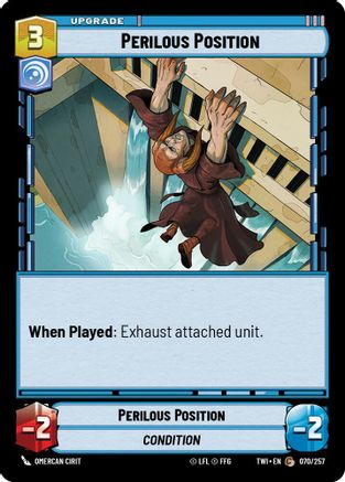 Perilous Position (070/257) [Twilight of the Republic] Foil Star Wars: Unlimited Single Disney
