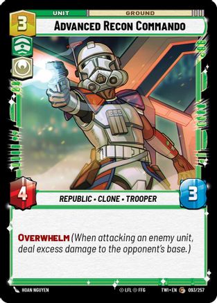 Advanced Recon Commando (093/257) [Twilight of the Republic] Star Wars: Unlimited Single Disney