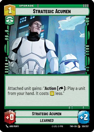 Strategic Acumen (120/257) [Twilight of the Republic] Foil Star Wars: Unlimited Single Disney