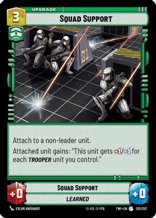 Squad Support (122/257) [Twilight of the Republic] Foil Star Wars: Unlimited Single Disney