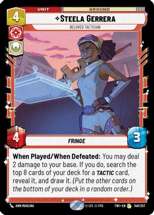 Steela Gerrera - Beloved Tactician (146/257) [Twilight of the Republic] Foil Star Wars: Unlimited Single Disney