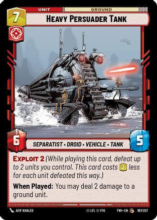 Heavy Persuader Tank (167/257) [Twilight of the Republic] Foil Star Wars: Unlimited Single Disney