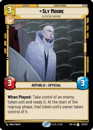 Sly Moore - Secretive Advisor (211/257) [Twilight of the Republic] Foil Star Wars: Unlimited Single Disney