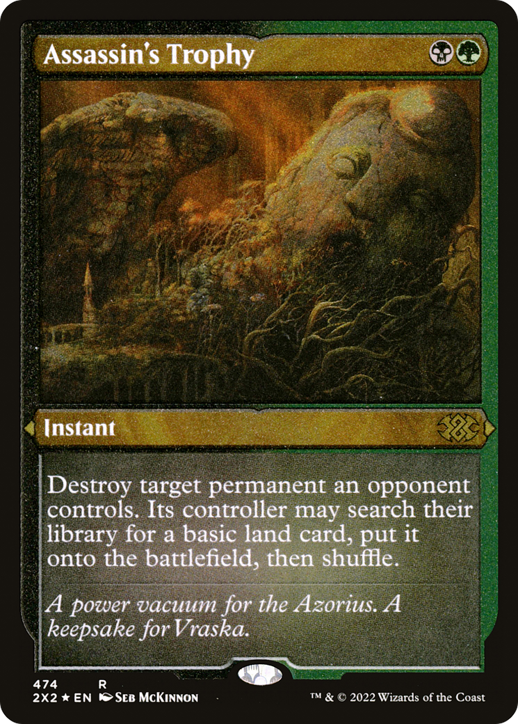 Assassin's Trophy (Foil Etched) (2X2-474) [Double Masters 2022] Foil MTG Single Wizards of the Coast