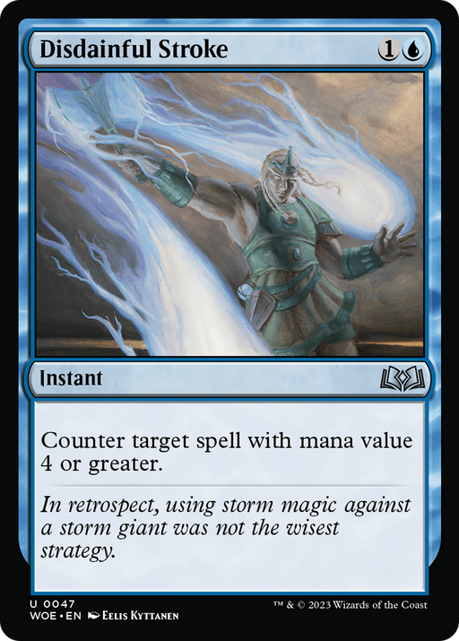 Disdainful Stroke (WOE-047) [Wilds of Eldraine] Foil MTG Single Wizards of the Coast