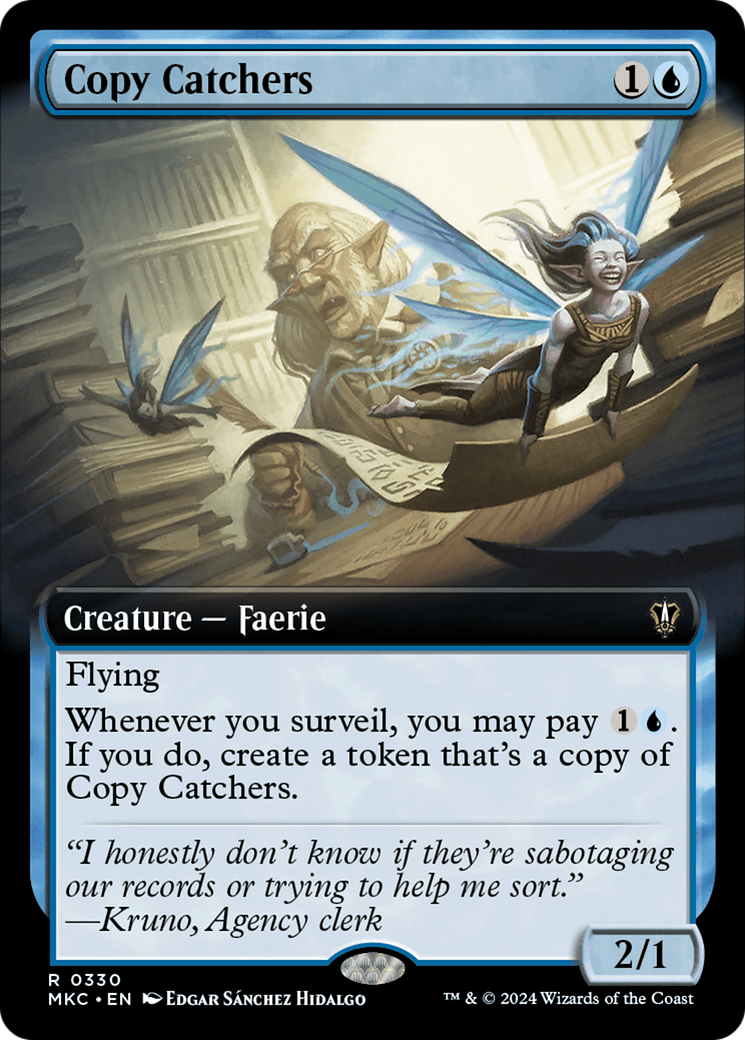 Copy Catchers (MKC-330) [Murders at Karlov Manor Commander] (Extended Art) MTG Single Wizards of the Coast