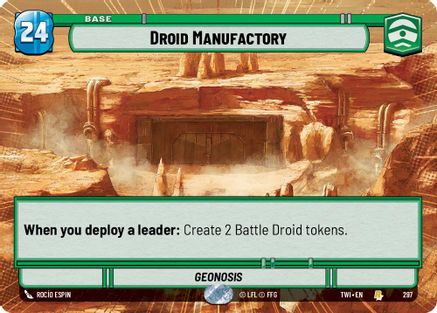 Droid Manufactory (Hyperspace) (297) [Twilight of the Republic] Star Wars: Unlimited Single Disney