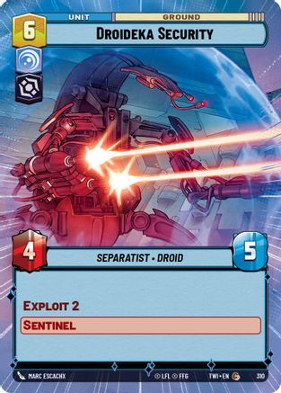 Droideka Security (Hyperspace) (310) [Twilight of the Republic] Star Wars: Unlimited Single Disney