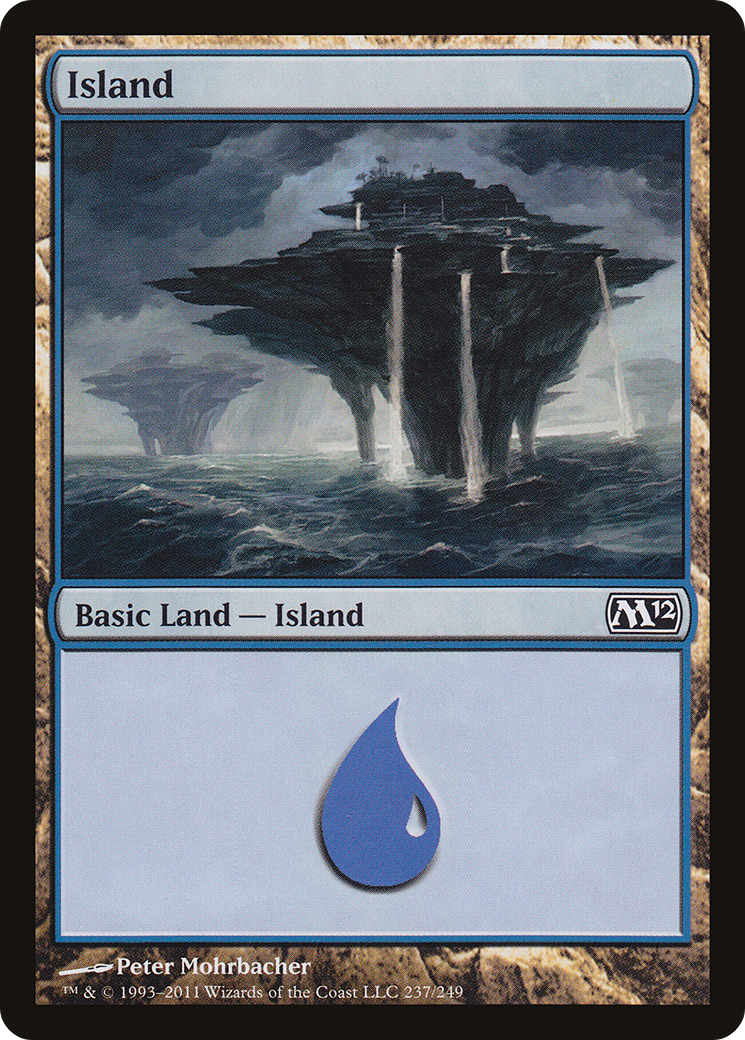 Island (237) (M12-237) [Magic 2012] Foil MTG Single Wizards of the Coast