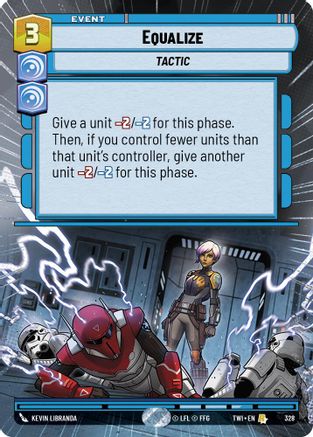 Equalize (Hyperspace) (328) [Twilight of the Republic] Foil Star Wars: Unlimited Single Disney