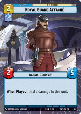 Royal Guard Attache (Hyperspace) (332) [Twilight of the Republic] Foil Star Wars: Unlimited Single Disney