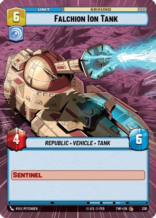 Falchion Ion Tank (Hyperspace) (338) [Twilight of the Republic] Star Wars: Unlimited Single Disney