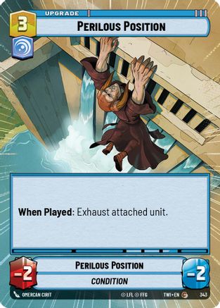 Perilous Position (Hyperspace) (343) [Twilight of the Republic] Foil Star Wars: Unlimited Single Disney
