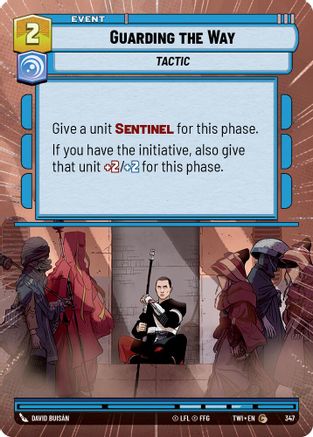 Guarding the Way (Hyperspace) (347) [Twilight of the Republic] Star Wars: Unlimited Single Disney