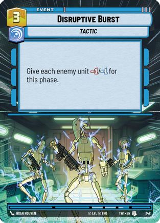 Disruptive Burst (Hyperspace) (348) [Twilight of the Republic] Foil Star Wars: Unlimited Single Disney
