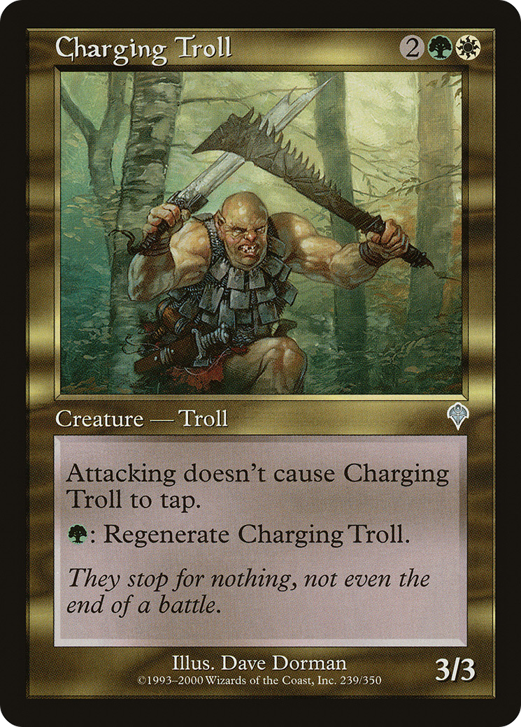 Charging Troll (INV-239) [Invasion] MTG Single Wizards of the Coast
