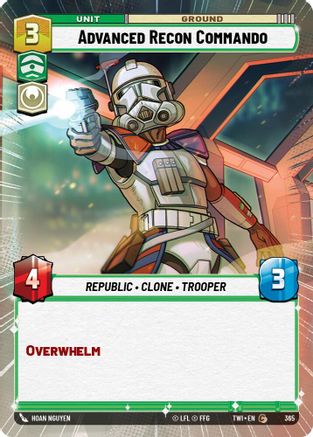 Advanced Recon Commando (Hyperspace) (365) [Twilight of the Republic] Star Wars: Unlimited Single Disney