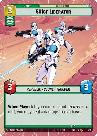 501st Liberator (Hyperspace) (379) [Twilight of the Republic] Foil Star Wars: Unlimited Single Disney