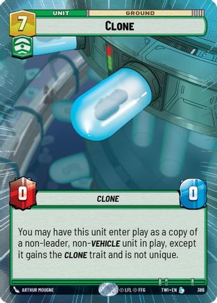 Clone (Hyperspace) (386) [Twilight of the Republic] Star Wars: Unlimited Single Disney