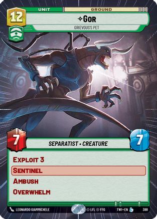 Gor - Grievous's Pet (Hyperspace) (388) [Twilight of the Republic] Foil Star Wars: Unlimited Single Disney