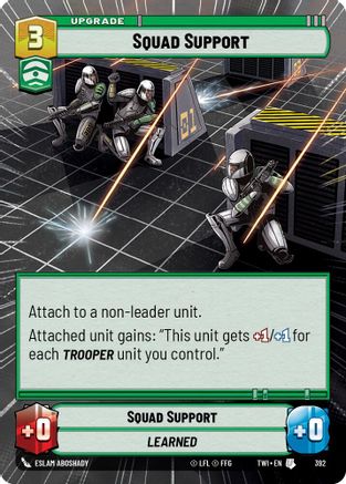 Squad Support (Hyperspace) (392) [Twilight of the Republic] Foil Star Wars: Unlimited Single Disney