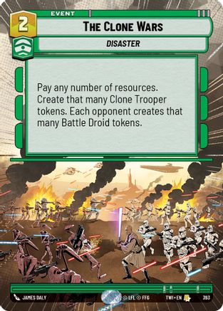 The Clone Wars (Hyperspace) (393) [Twilight of the Republic] Foil Star Wars: Unlimited Single Disney