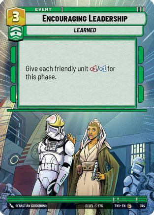 Encouraging Leadership (Hyperspace) (394) [Twilight of the Republic] Star Wars: Unlimited Single Disney