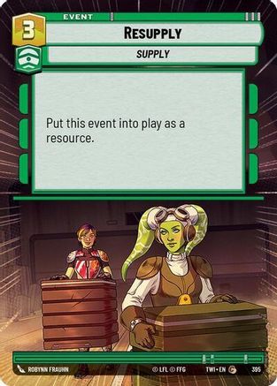 Resupply (Hyperspace) (395) [Twilight of the Republic] Foil Star Wars: Unlimited Single Disney