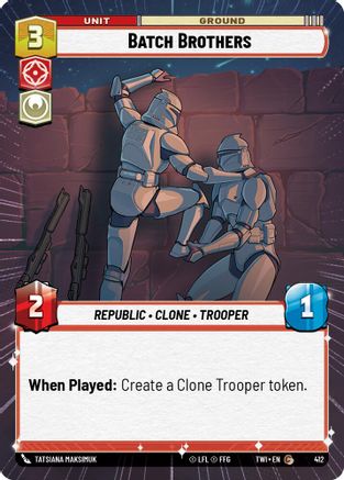 Batch Brothers (Hyperspace) (412) [Twilight of the Republic] Foil Star Wars: Unlimited Single Disney