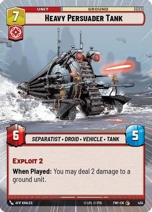 Heavy Persuader Tank (Hyperspace) (434) [Twilight of the Republic] Star Wars: Unlimited Single Disney